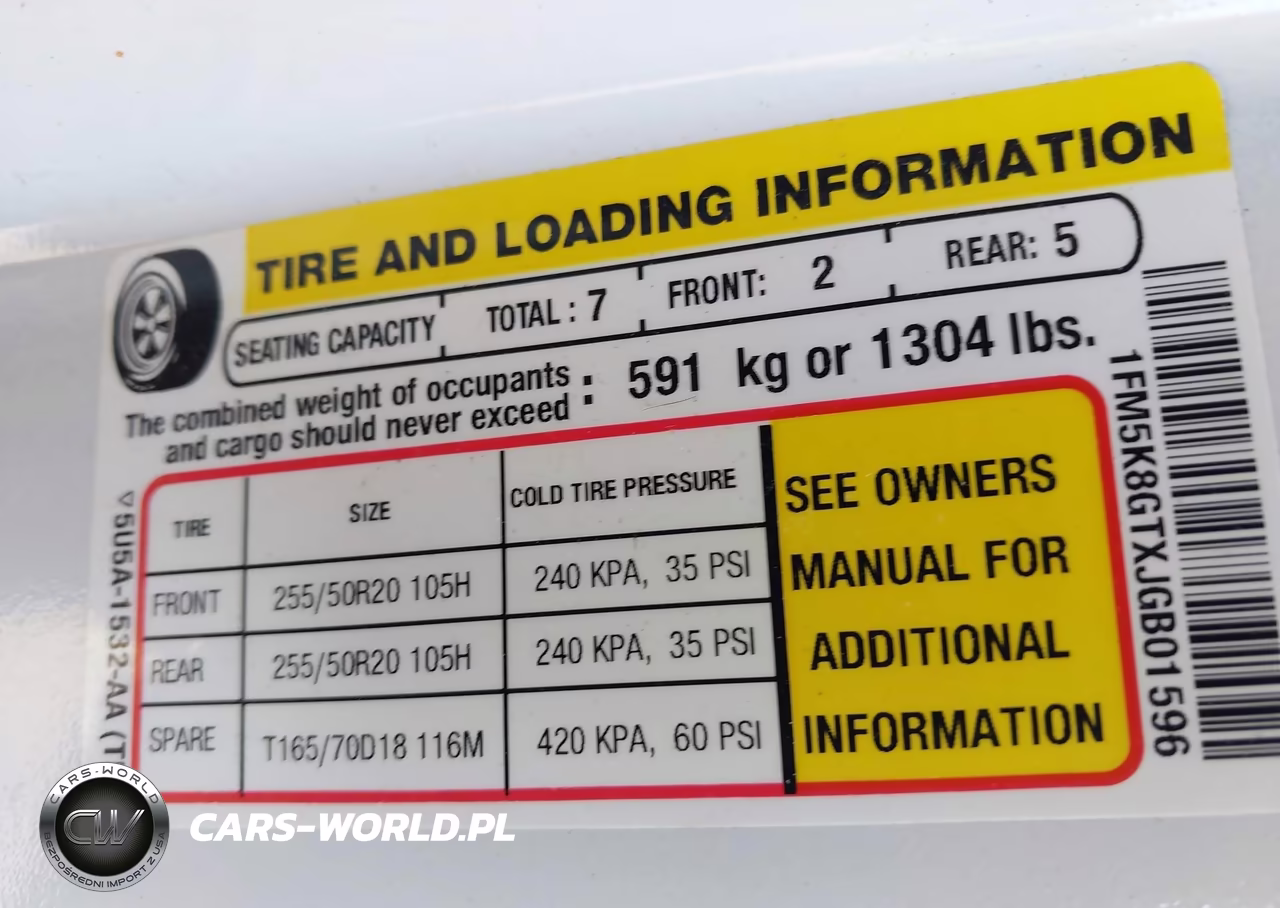 2018 Ford Explorer Sport VIN:1FM5K8GTXJGB01596 - 9