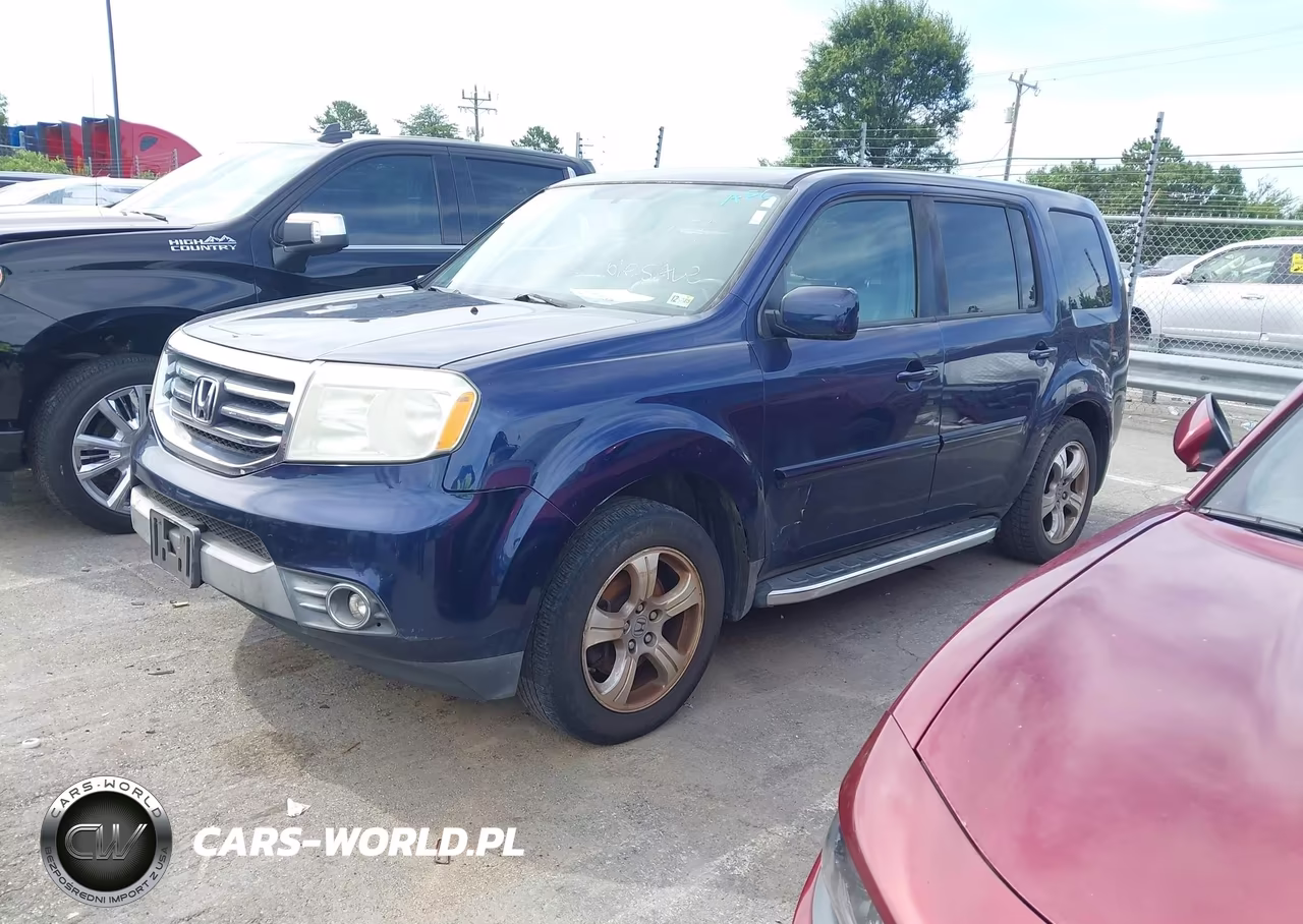 2013 Honda Pilot Ex-L VIN:5FNYF3H51DB006707 - 2