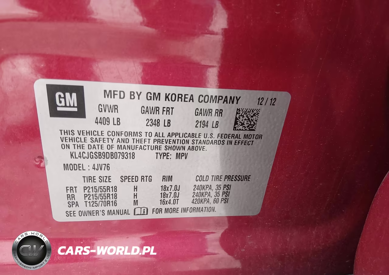 2013 Buick Encore Leather VIN:KL4CJGSB9DB079318 - 9