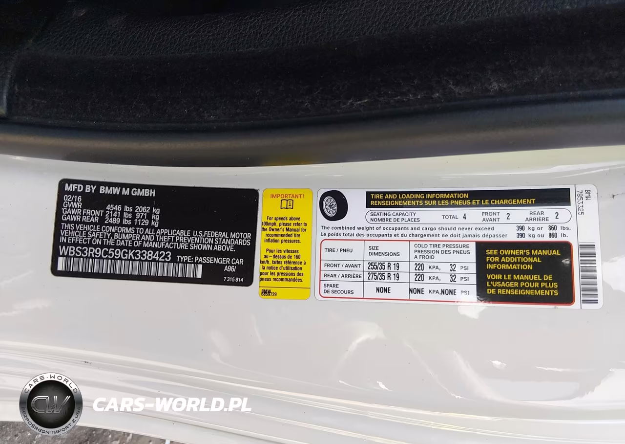 2016 BMW M4 VIN:WBS3R9C59GK338423 - 9