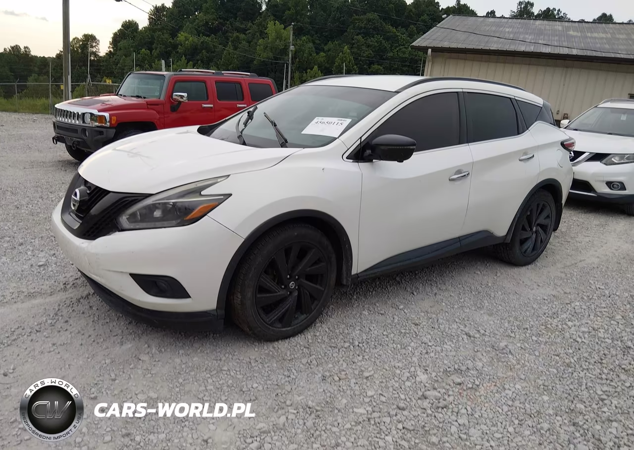 2018 Nissan Murano Sl VIN:5N1AZ2MH8JN120778 - 2