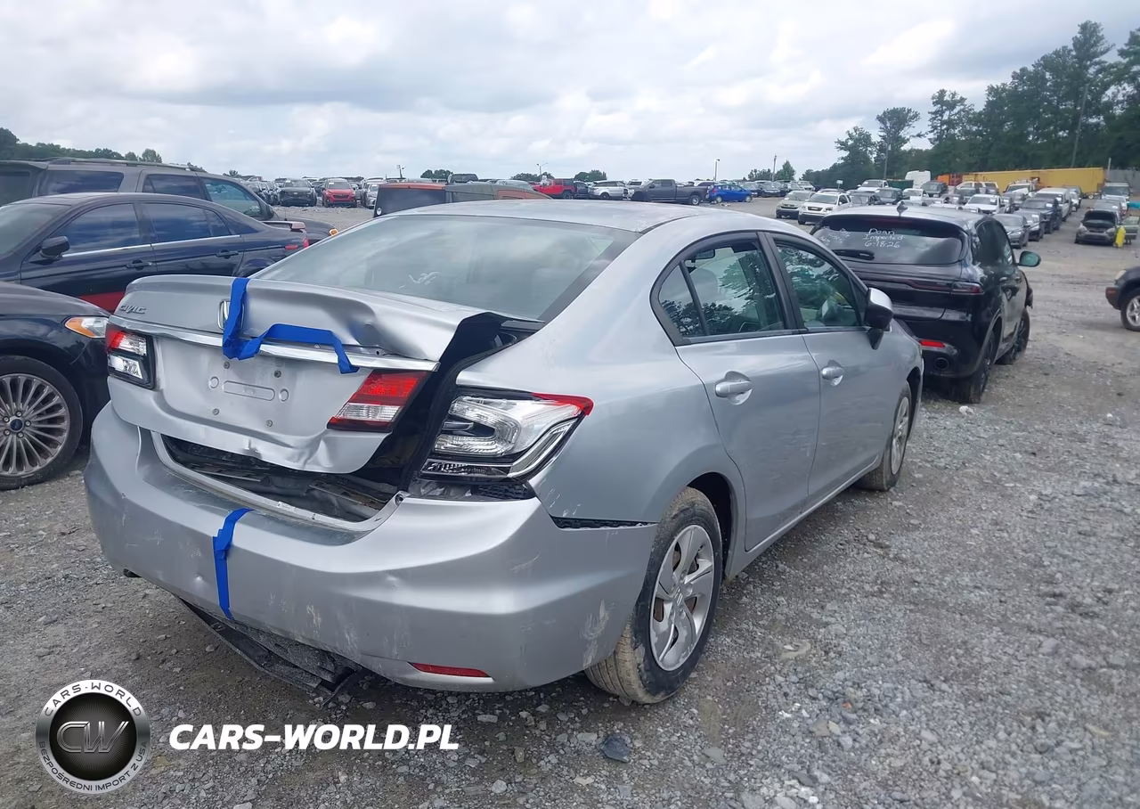 2013 Honda Civic Lx VIN:2HGFB2F5XDH593100 - 4
