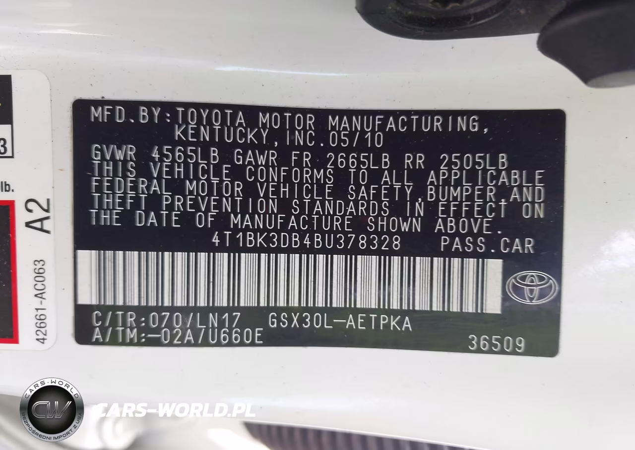 2011 Toyota Avalon Limited VIN:4T1BK3DB4BU378328 - 9