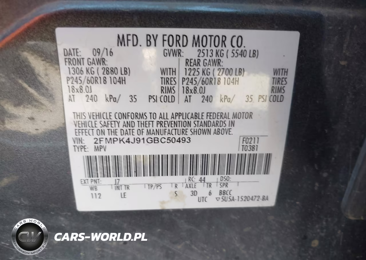 2016 Ford Edge Sel VIN:2FMPK4J91GBC50493 - 9