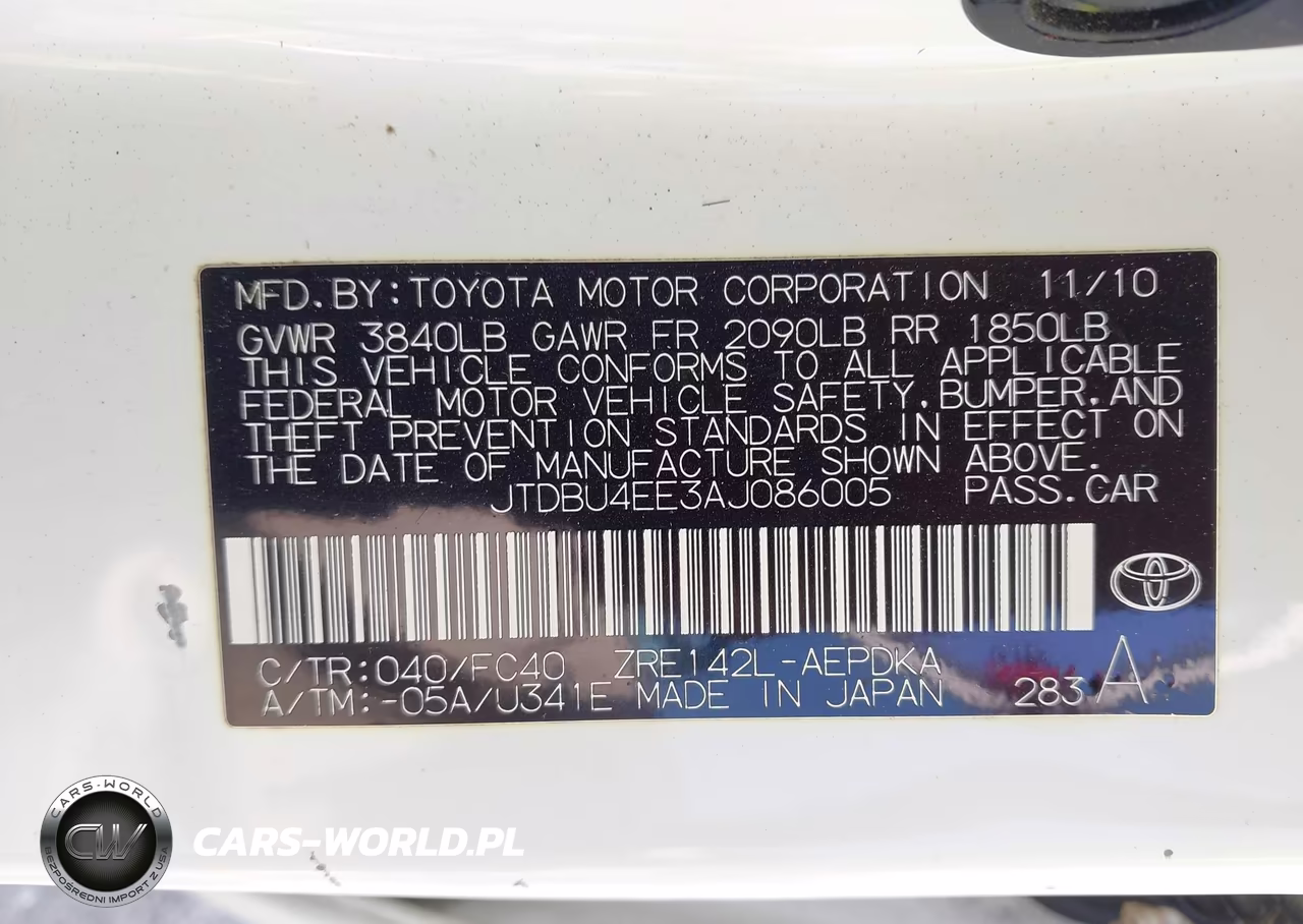 2010 Toyota Corolla Le VIN:JTDBU4EE3AJ086005 - 9