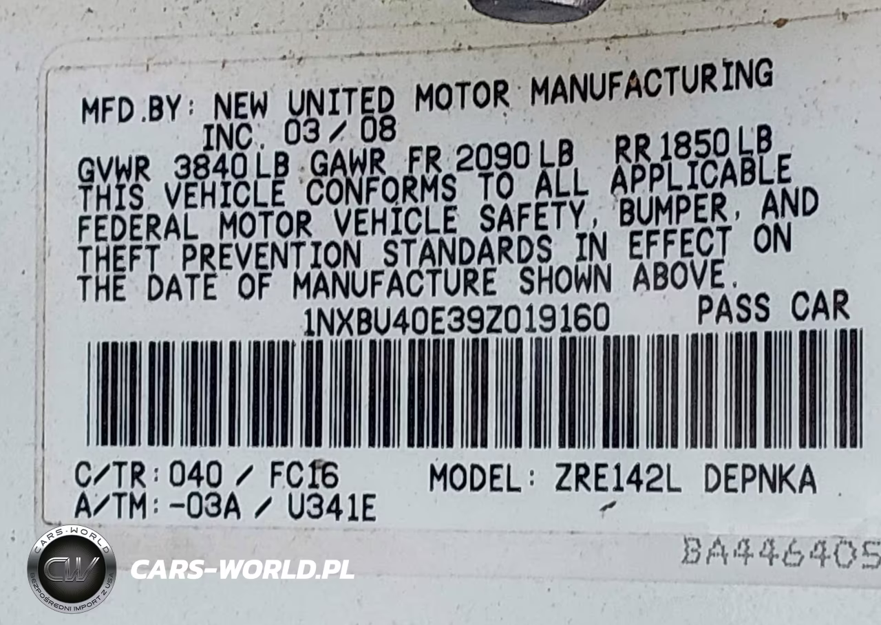 2009 Toyota Corolla Xle VIN:1NXBU40E39Z019160 - 9