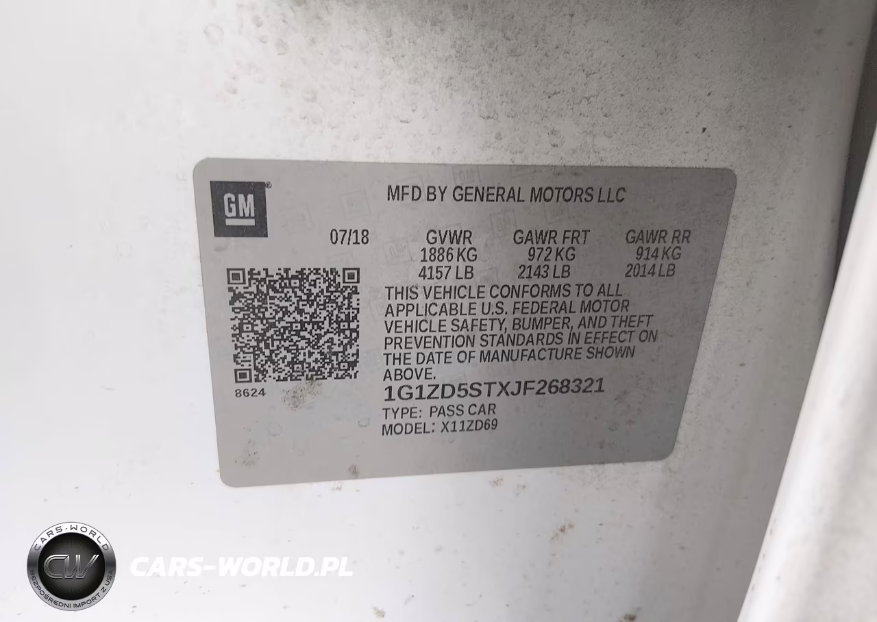 2018 Chevrolet Malibu Lt VIN:1G1ZD5STXJF268321 - 9