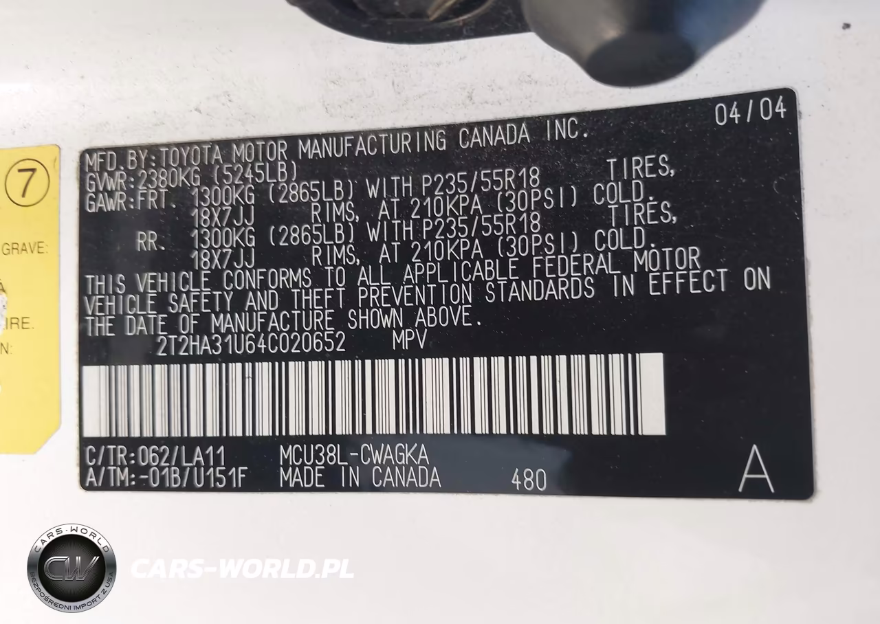 2004 Lexus Rx 330 VIN:2T2HA31U64C020652 - 9