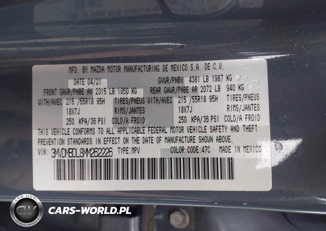 2021 Mazda Cx-30 Premium VIN:3MVDMBDL8MM262226 - 9