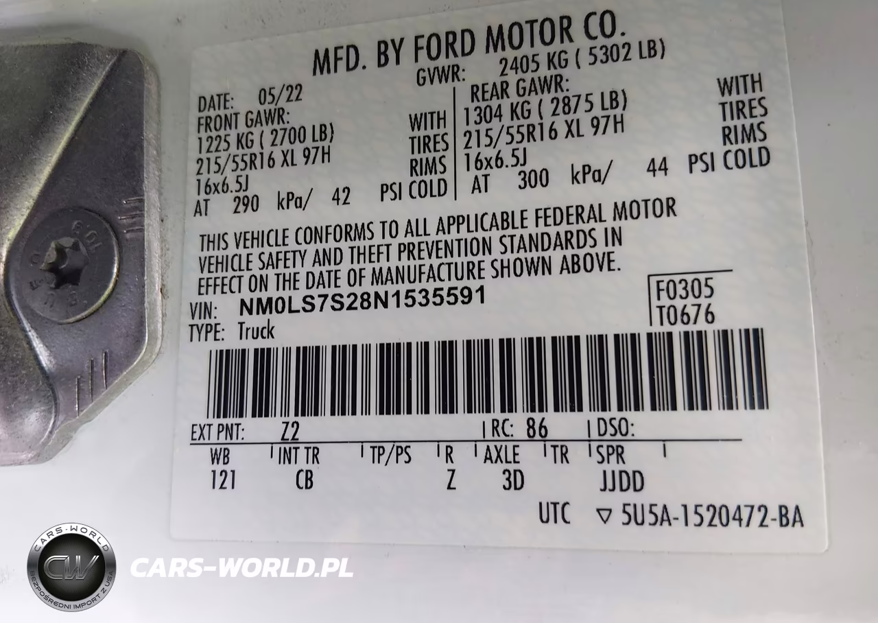 2022 Ford Transit Connect Xl VIN:NM0LS7S28N1535591 - 9