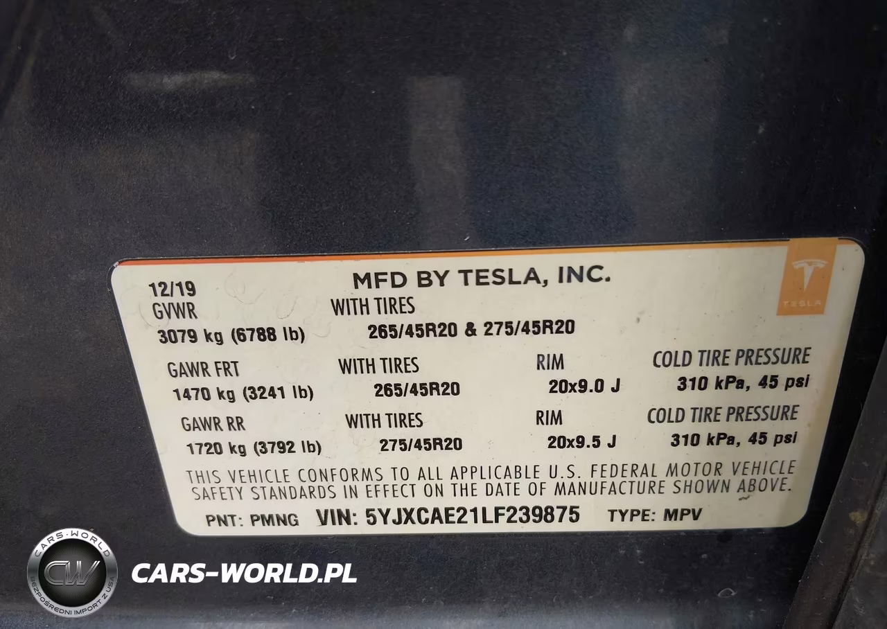 2020 Tesla Model X Long Range Dual Motor All-Wheel Drive-Long Range Plus Dual Motor All-Wheel Drive VIN:5YJXCAE21LF239875 - 9