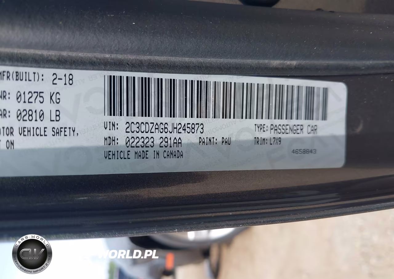 2018 Dodge Challenger Sxt VIN:2C3CDZAG6JH245873 - 9