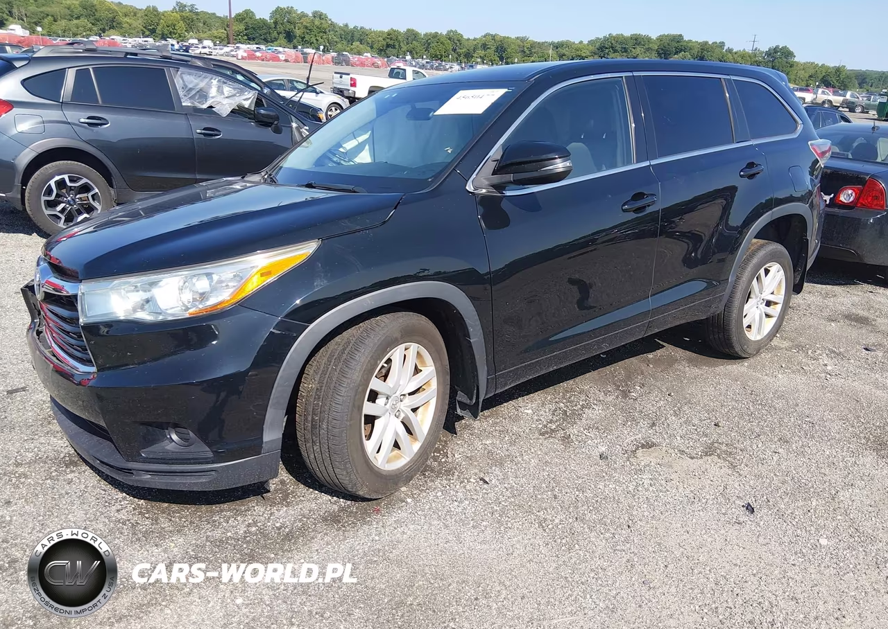 2015 Toyota Highlander Le V6 VIN:5TDBKRFHXFS195227 - 2