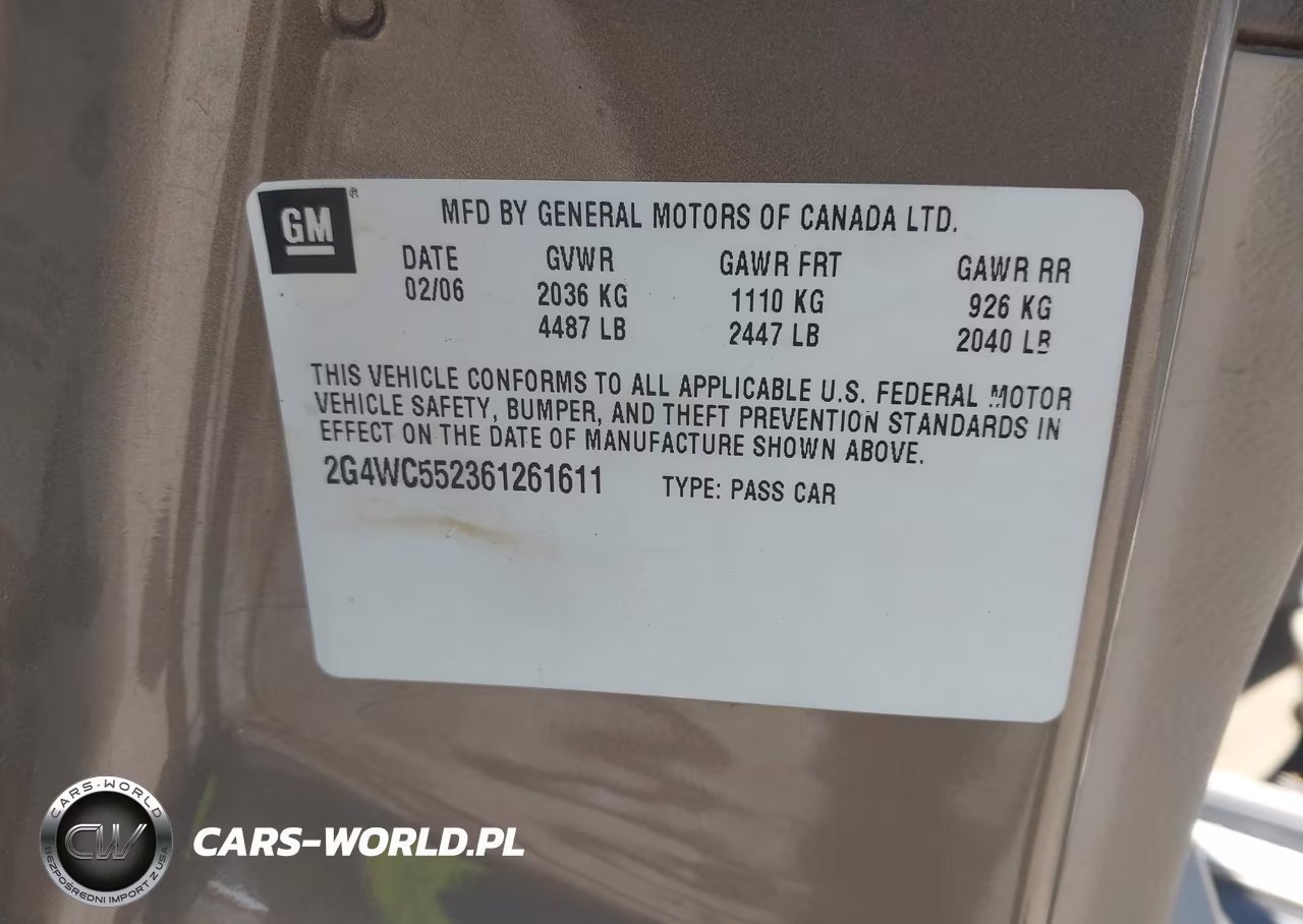 2006 Buick Lacrosse Cx VIN:2G4WC552361261611 - 9