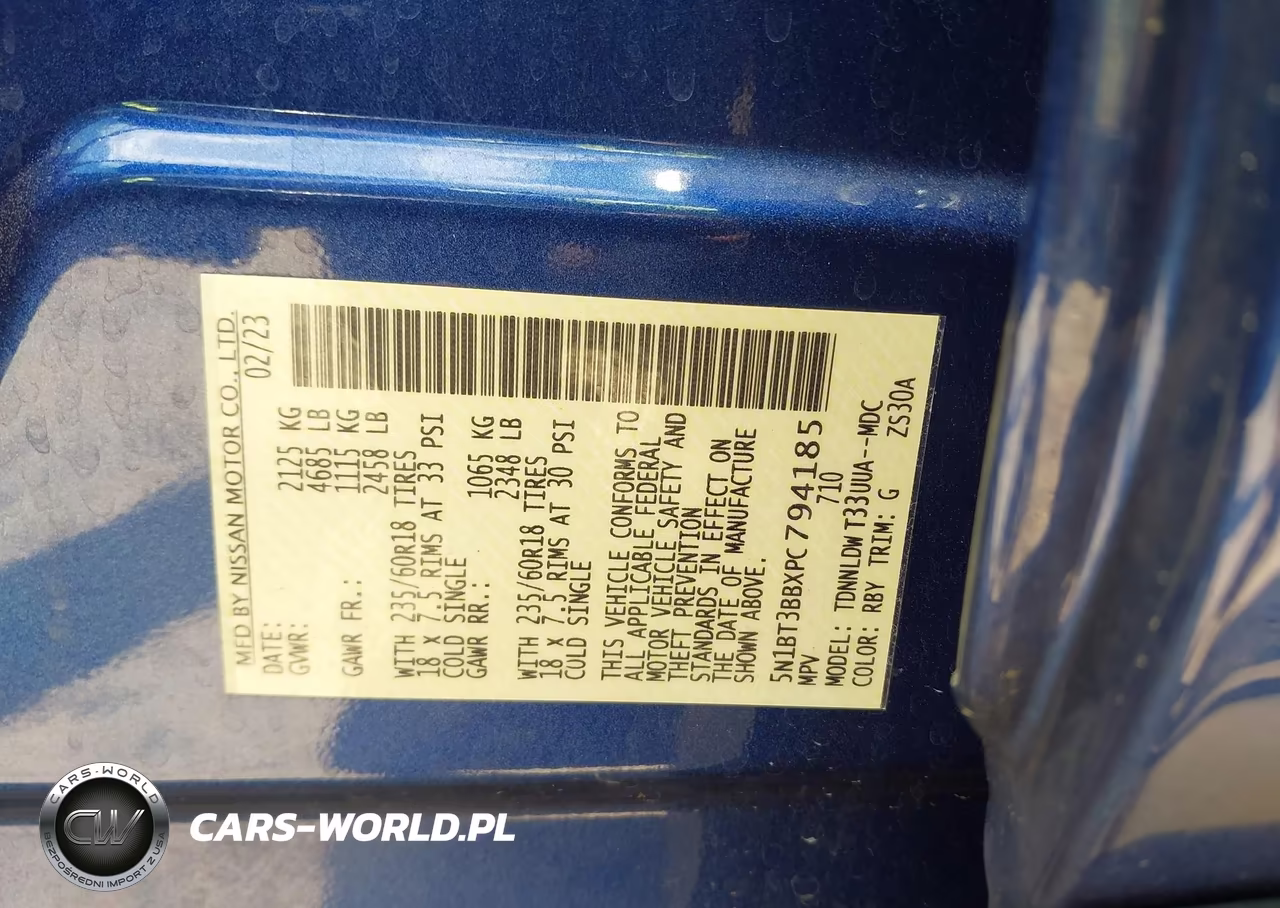 2023 Nissan Rogue Sv Intelligent Awd VIN:5N1BT3BBXPC794185 - 9
