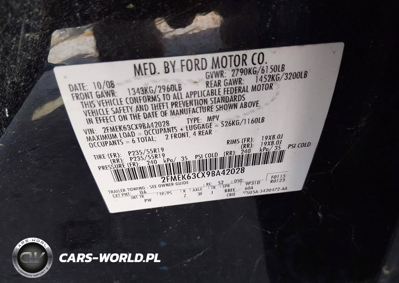 2009 Ford Flex Limited VIN:2FMEK63CX9BA42028 - 9