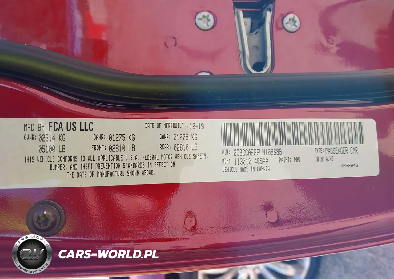 2020 Chrysler 300 Limited VIN:2C3CCAEG6LH108689 - 9