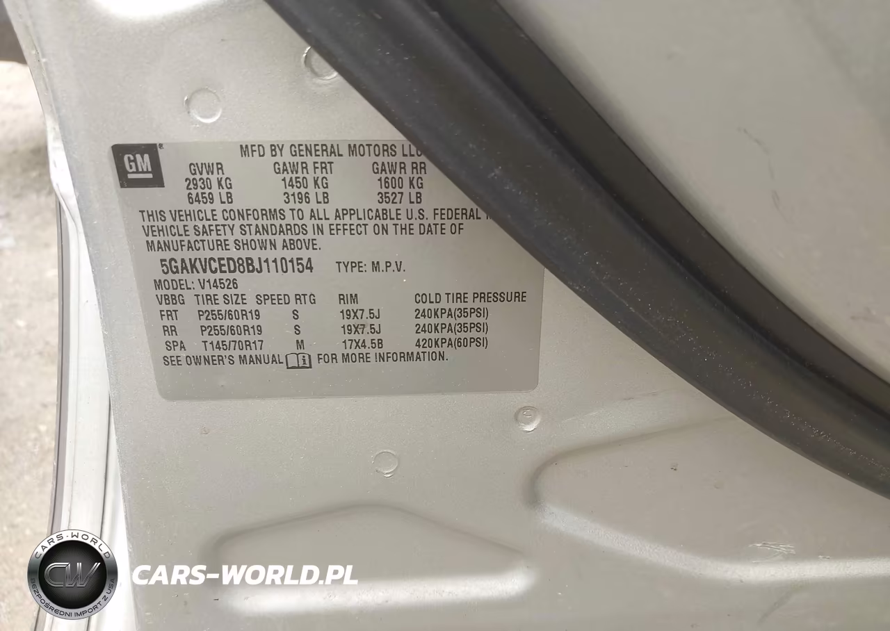 2011 Buick Enclave 2Xl VIN:5GAKVCED8BJ110154 - 9