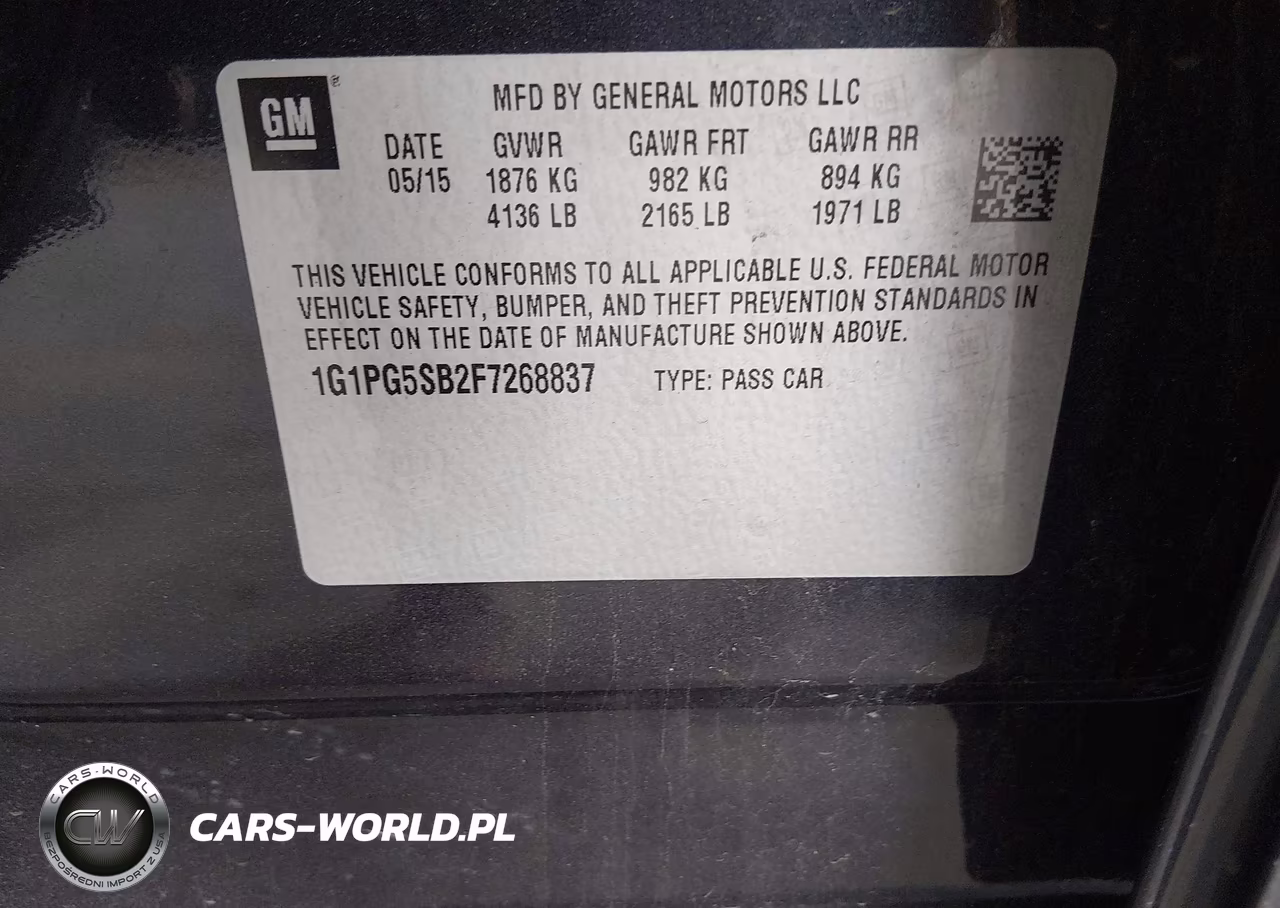 2015 Chevrolet Cruze Ltz VIN:1G1PG5SB2F7268837 - 9