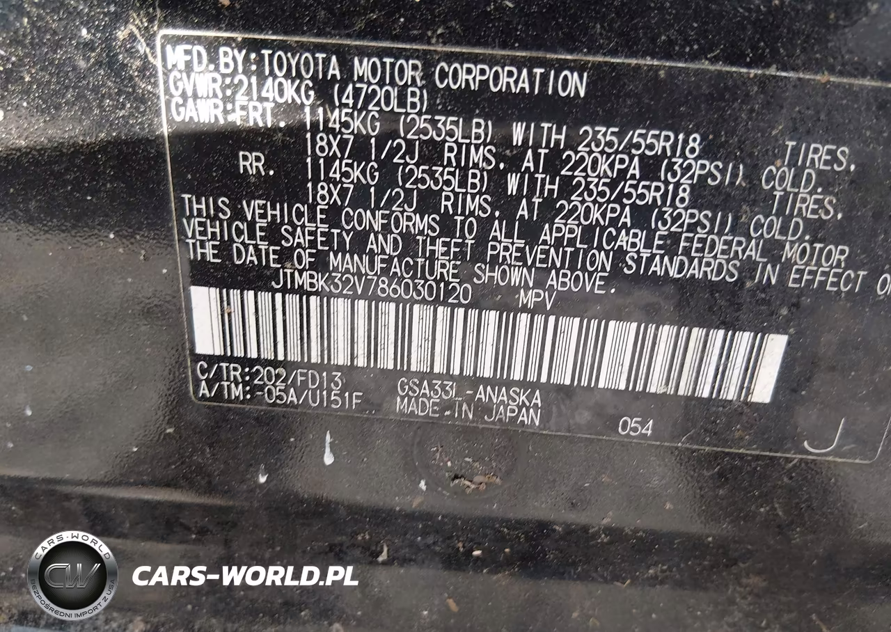 2008 Toyota Rav4 Sport V6 VIN:JTMBK32V786030120 - 9