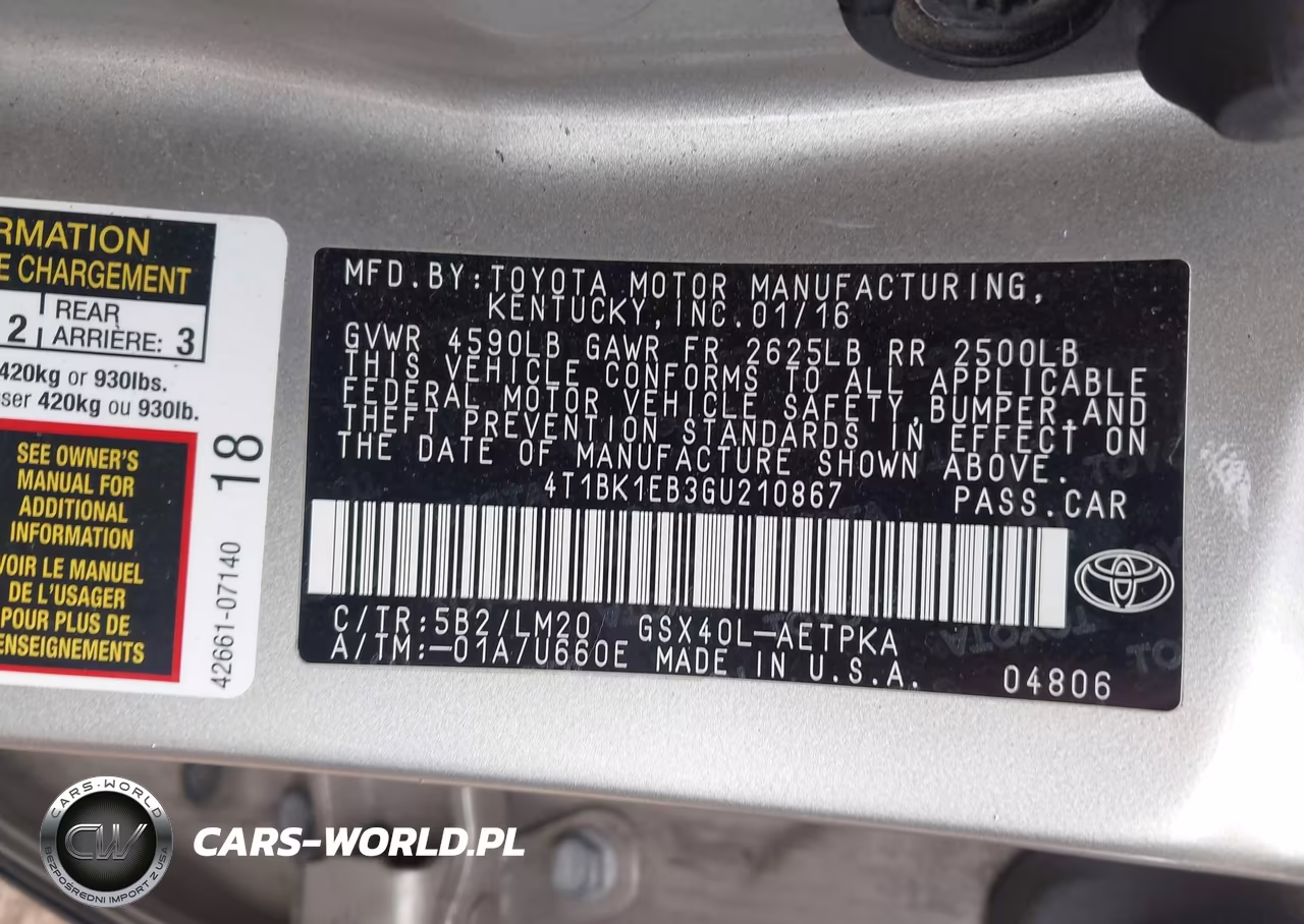 2016 Toyota Avalon Limited VIN:4T1BK1EB3GU210867 - 9