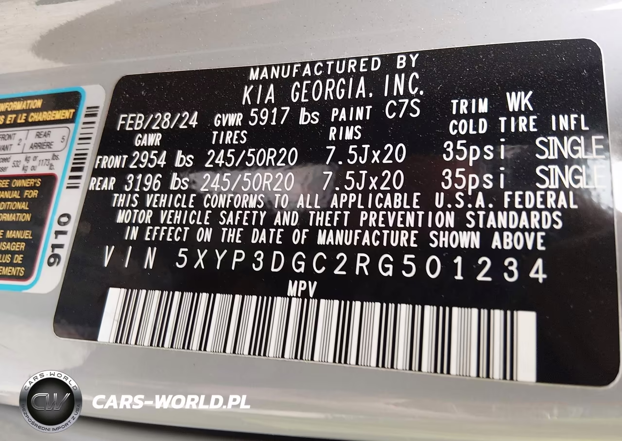 2024 Kia Telluride Ex X-Line VIN:5XYP3DGC2RG501234 - 9