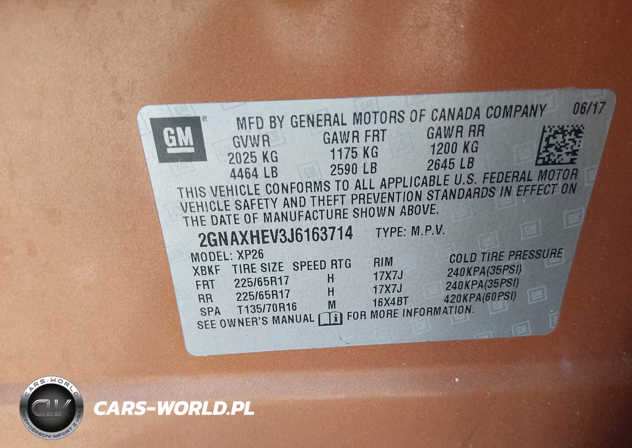 2018 Chevrolet Equinox Ls VIN:2GNAXHEV3J6163714 - 9
