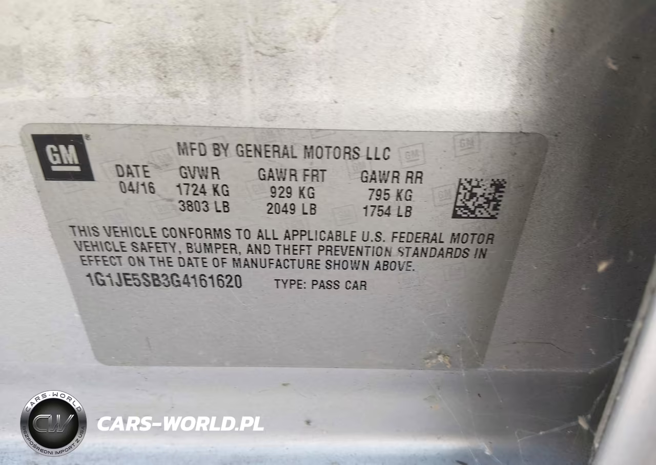2016 Chevrolet Sonic Ltz Auto VIN:1G1JE5SB3G4161620 - 9
