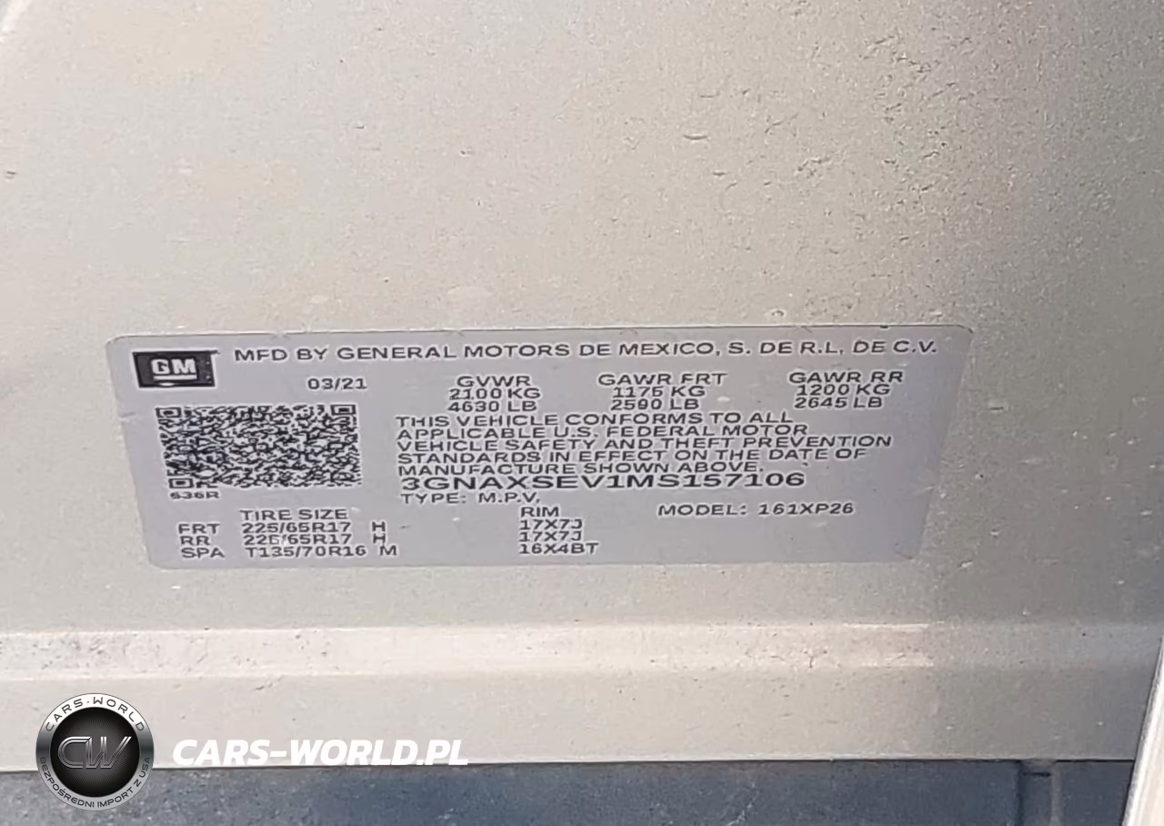 2021 Chevrolet Equinox Awd Ls VIN:3GNAXSEV1MS157106 - 9