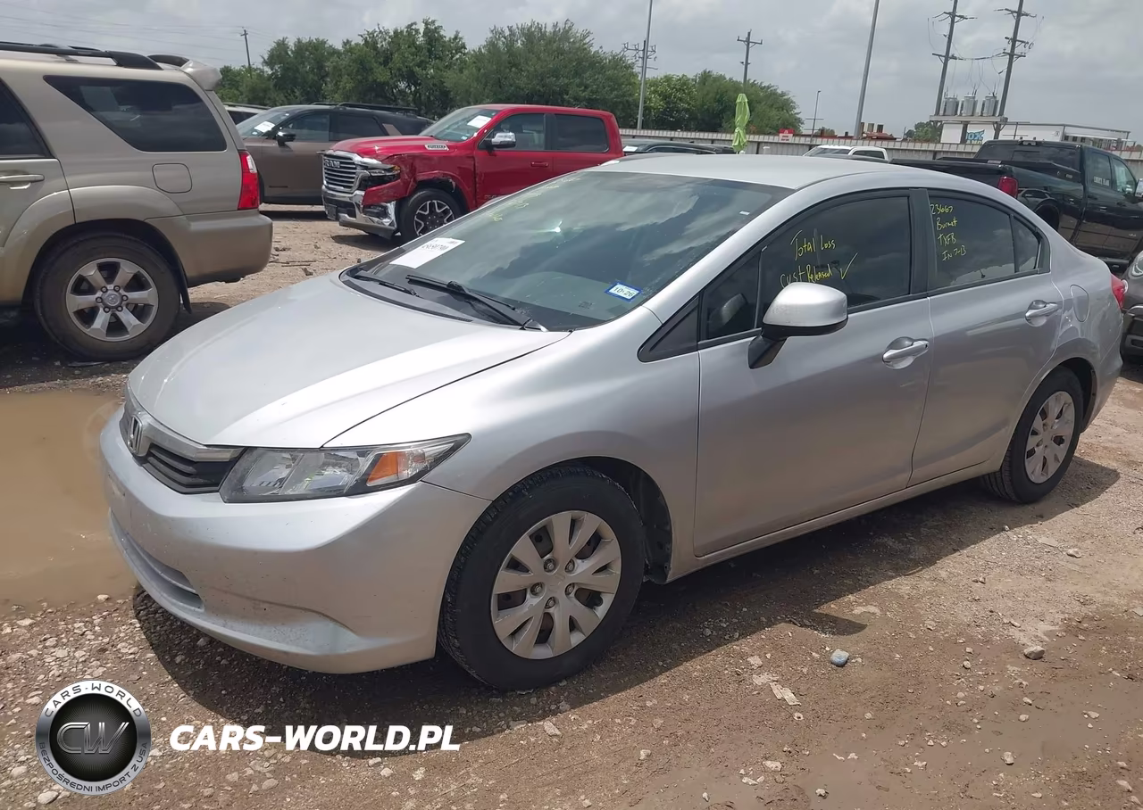 2012 Honda Civic Lx VIN:2HGFB2F58CH595829 - 2