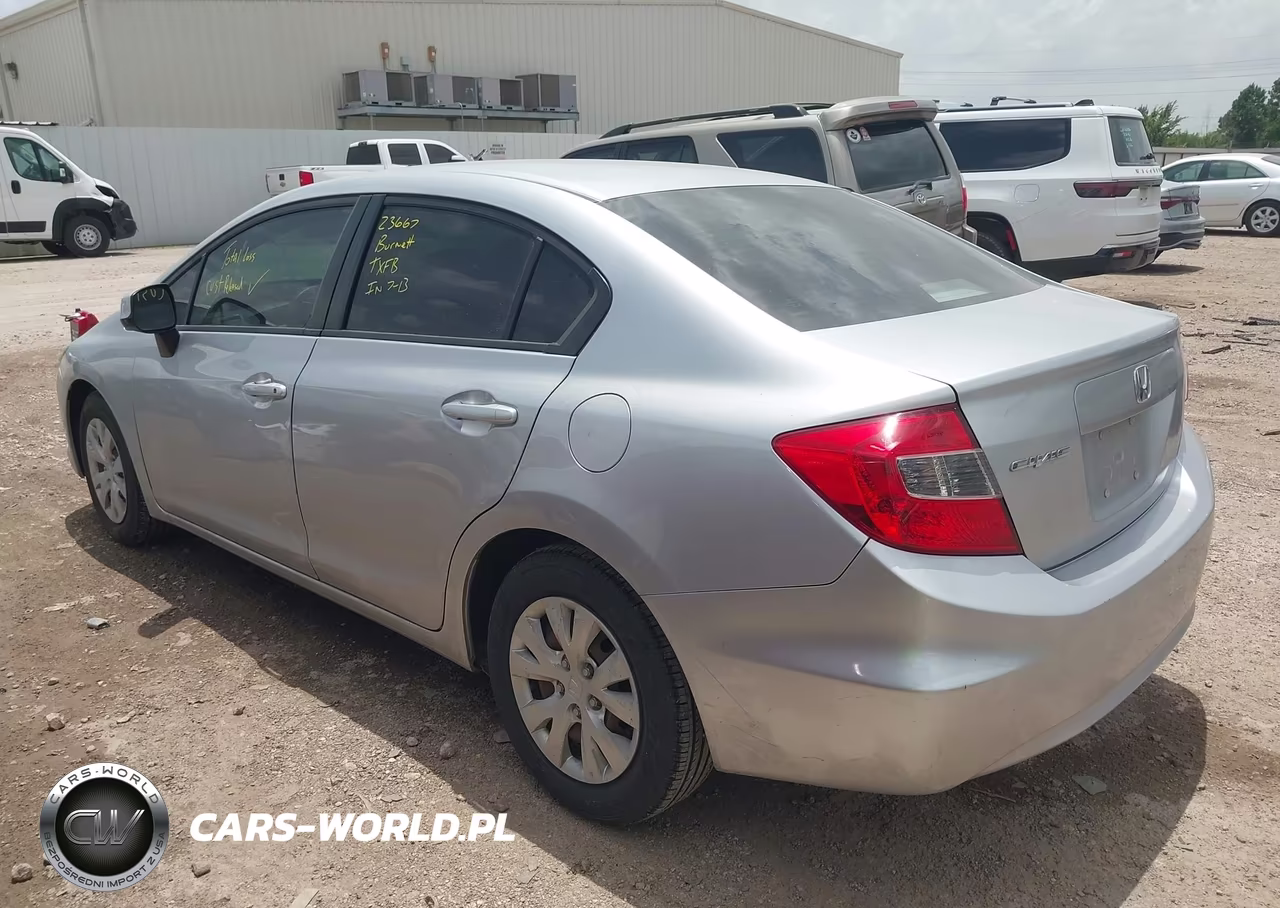 2012 Honda Civic Lx VIN:2HGFB2F58CH595829 - 3