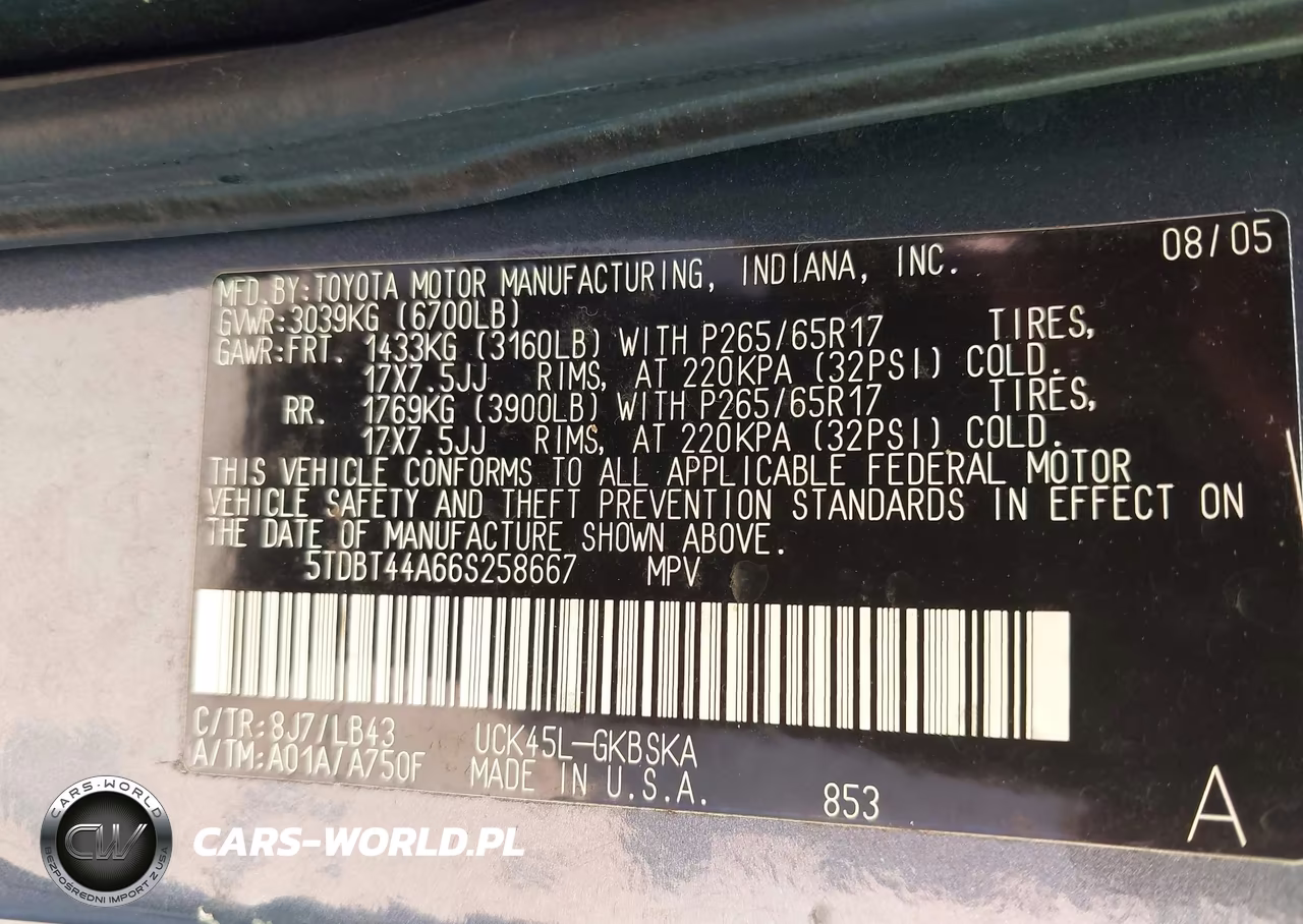 2006 Toyota Sequoia Sr5 V8 VIN:5TDBT44A66S258667 - 9