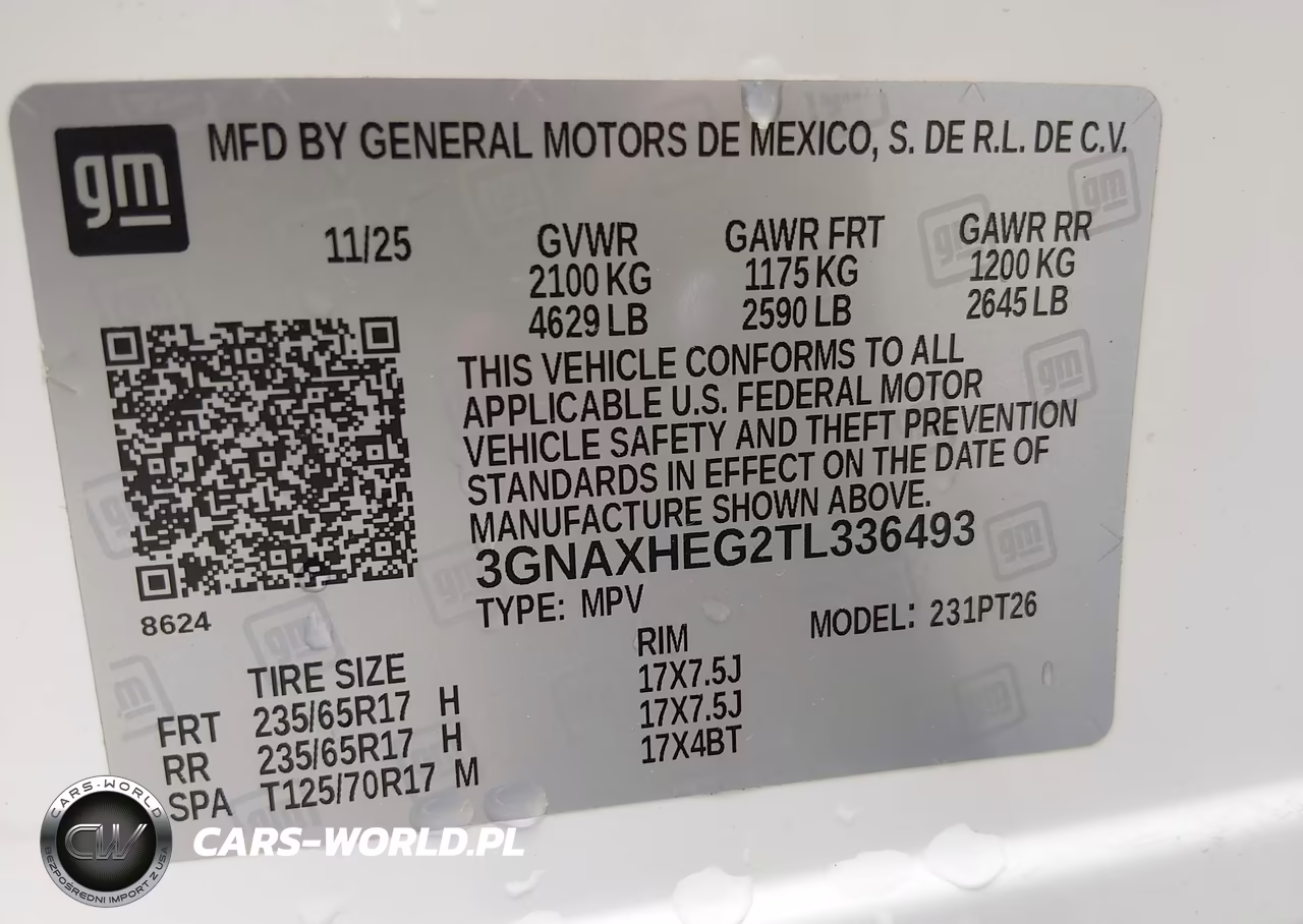 2026 Chevrolet Equinox Fwd Lt VIN:3GNAXHEG2TL336493 - 9