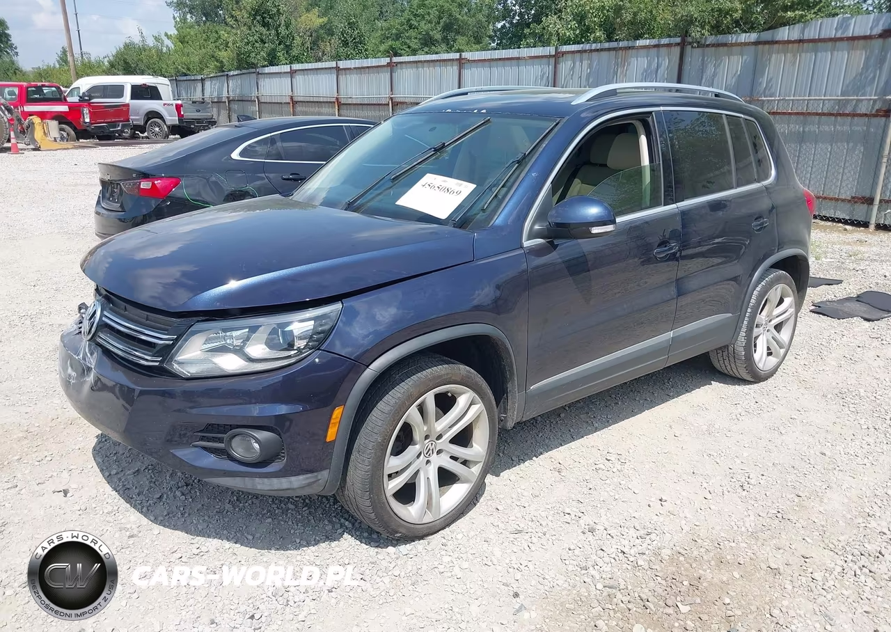 2012 Volkswagen Tiguan Sel VIN:WVGAV7AX8CW558167 - 2
