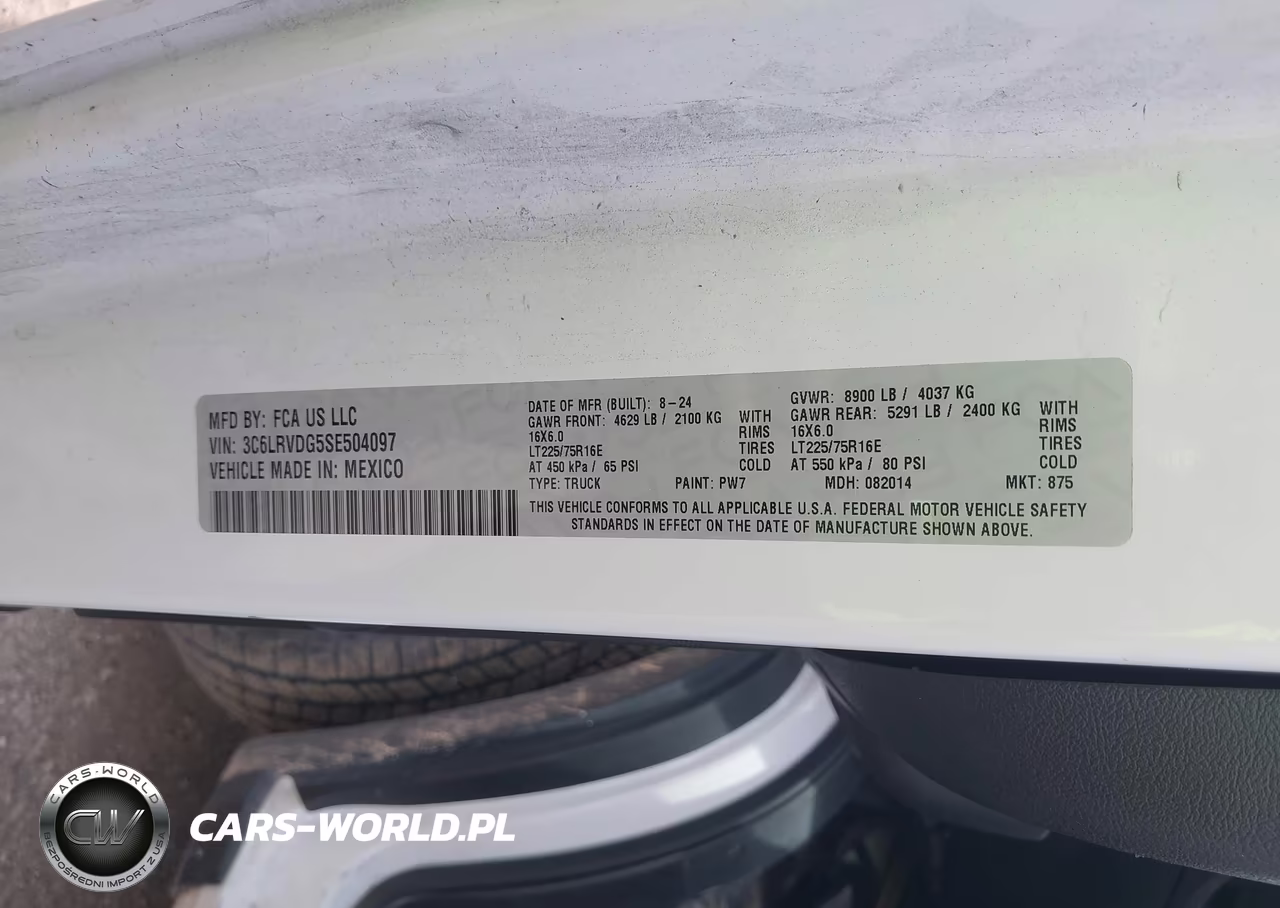 2025 Ram Promaster 2500 Tradesman High Roof 159 Wb W-Pass Seat VIN:3C6LRVDG5SE504097 - 9