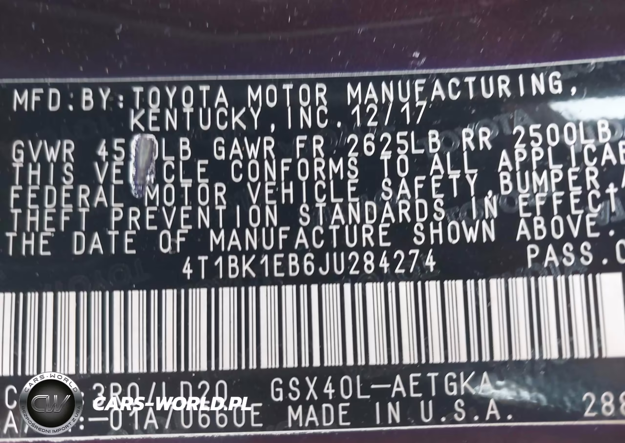2018 Toyota Avalon Xle VIN:4T1BK1EB6JU284274 - 9