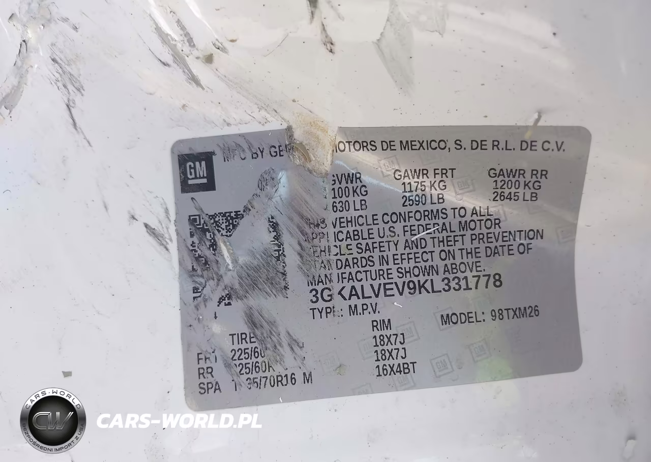 2019 GMC Terrain Slt VIN:3GKALVEV9KL331778 - 9