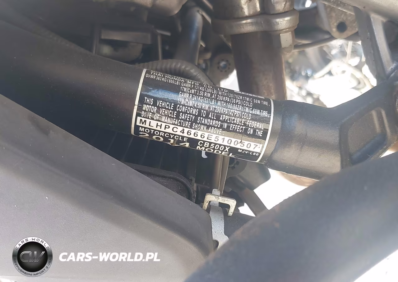 2014 Honda Cb500 X VIN:MLHPC4666E5100507 - 13