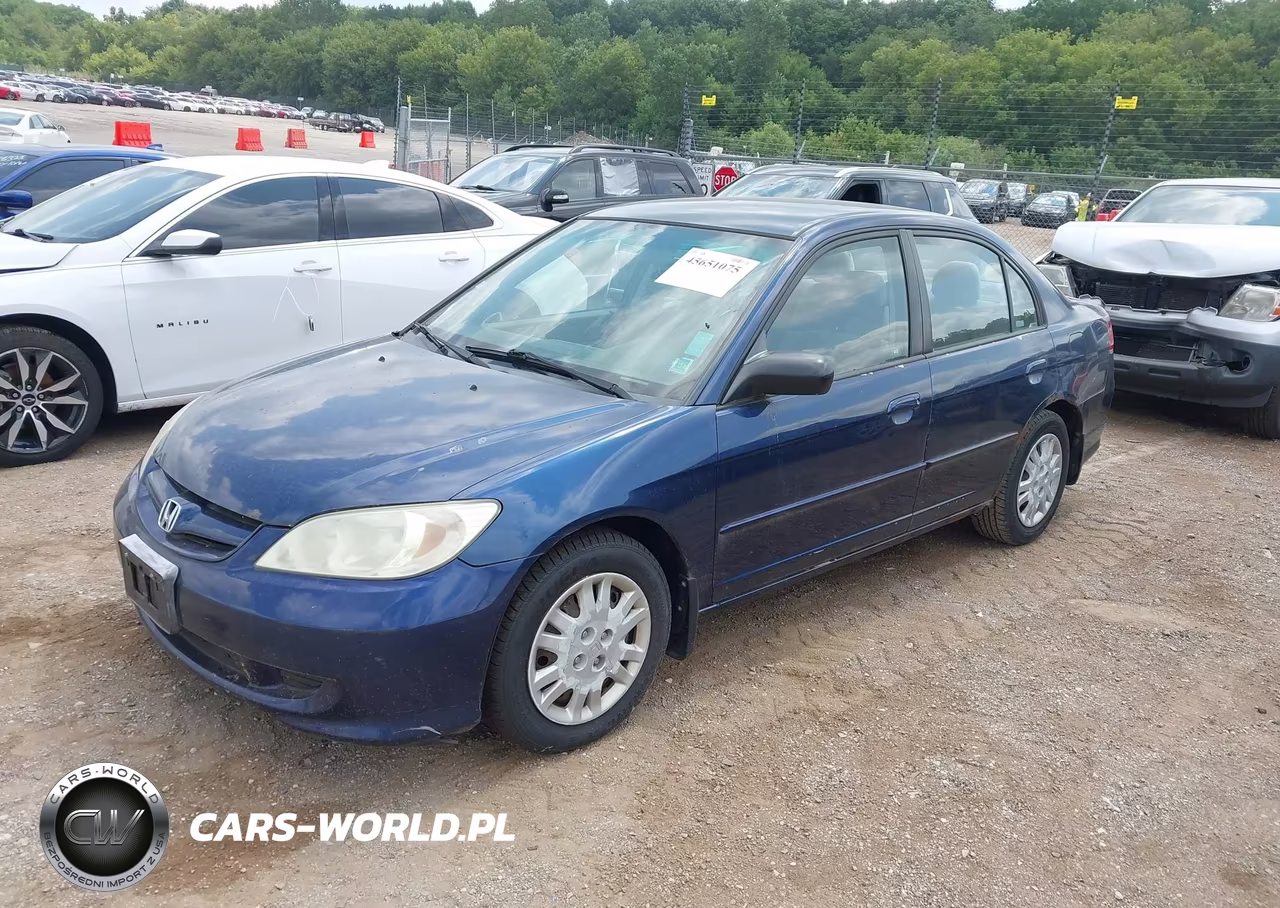 2005 Honda Civic Lx VIN:2HGES16625H556087 - 2