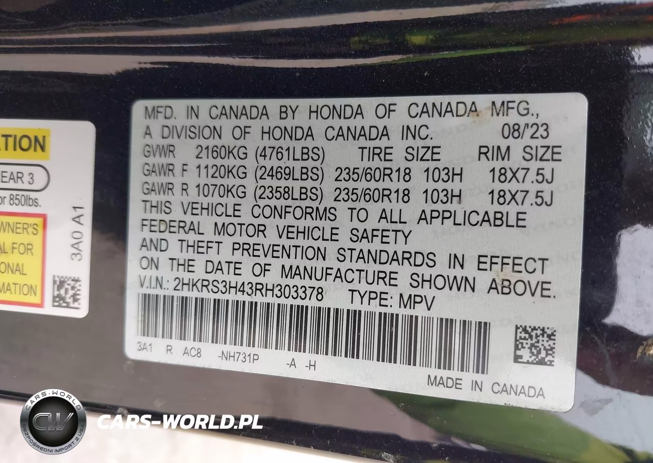 2024 Honda Cr-V Ex 2Wd VIN:2HKRS3H43RH303378 - 9