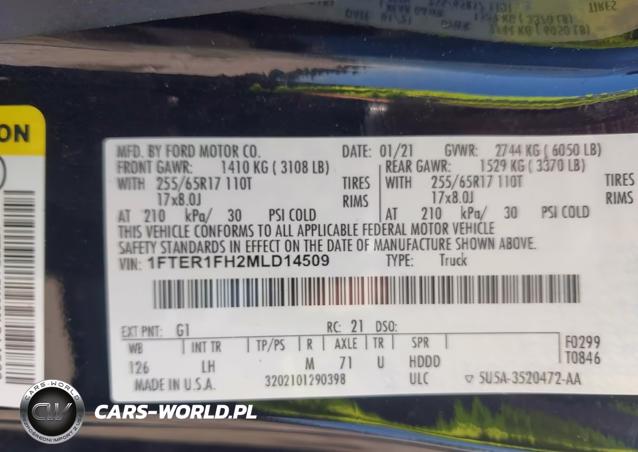 2021 Ford Ranger Xlt VIN:1FTER1FH2MLD14509 - 9