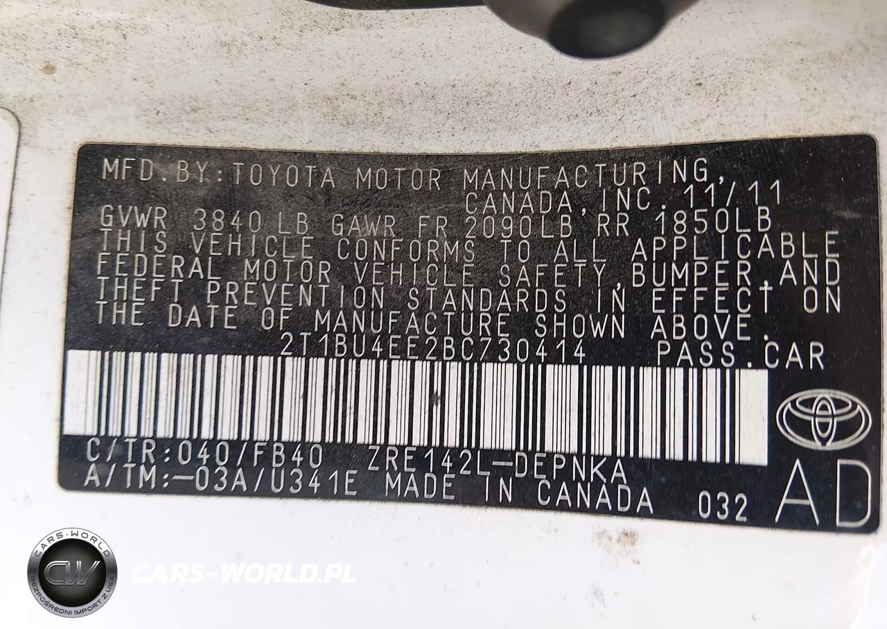 2011 Toyota Corolla Le VIN:2T1BU4EE2BC730414 - 9