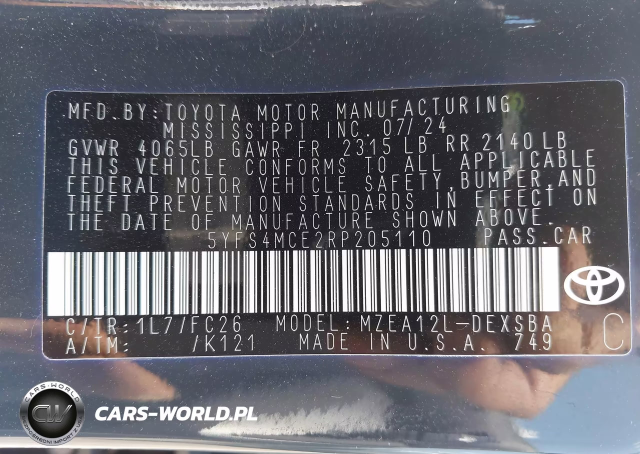 2024 Toyota Corolla Se VIN:5YFS4MCE2RP205110 - 9