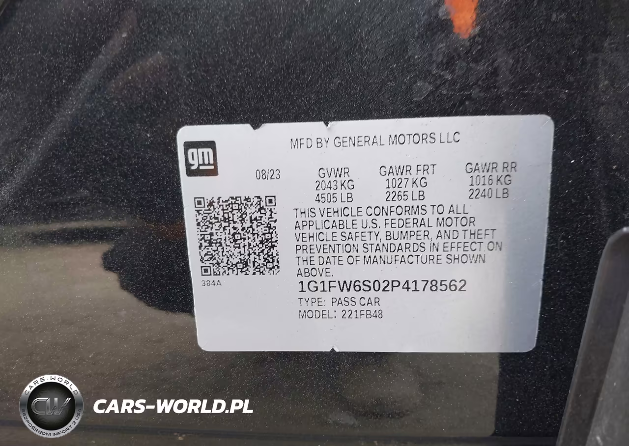2023 Chevrolet Bolt Ev Fwd 1Lt VIN:1G1FW6S02P4178562 - 9