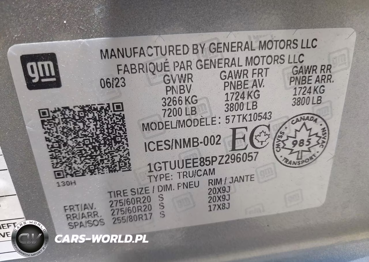 2023 GMC Sierra 1500 At4 VIN:1GTUUEE85PZ296057 - 9