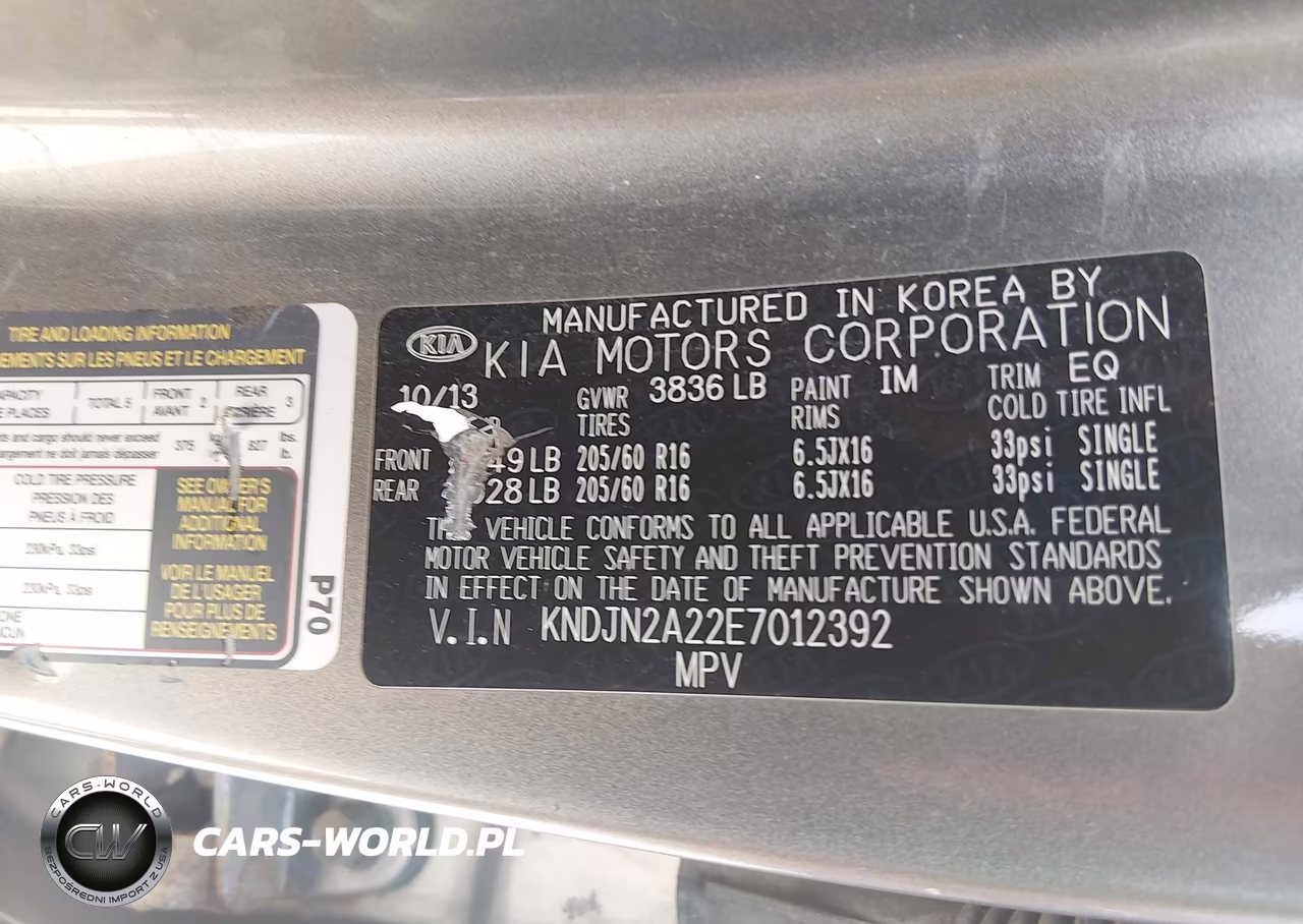 2014 Kia Soul VIN:KNDJN2A22E7012392 - 9