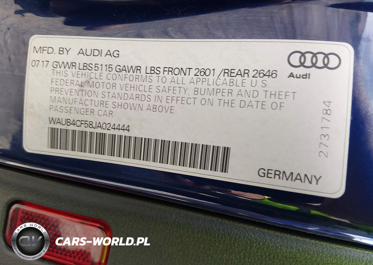 2018 Audi S5 3.0T Premium Plus VIN:WAUB4CF58JA024444 - 9