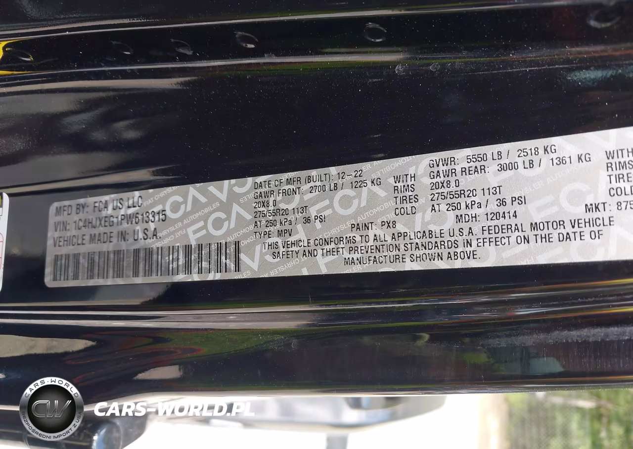 2023 Jeep Wrangler 4-Door High Altitude 4X4 VIN:1C4HJXEG1PW613315 - 9