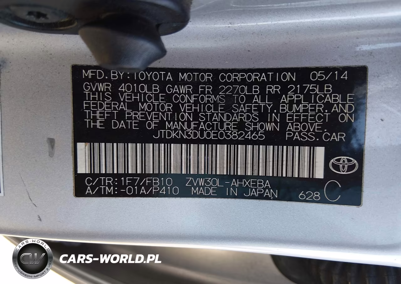 2014 Toyota Prius Three VIN:JTDKN3DU0E0382465 - 9