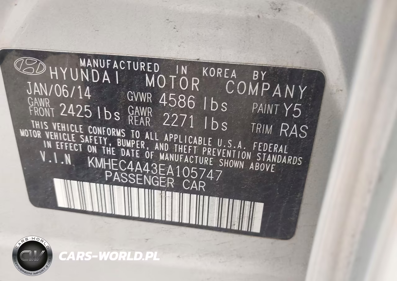2014 Hyundai Sonata Hybrid Limited VIN:KMHEC4A43EA105747 - 9